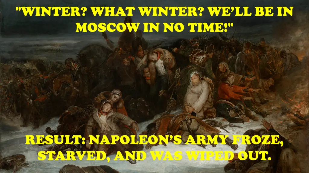 Napoleon's retreat from Moscow